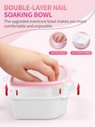 Nail Soaking Bowl Kit  Soak Off Gel Polish Remover Manicure Bowl