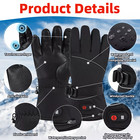 Men Women Motorcycle Electric Heated Gloves Touchscreen Winter Warm 2700mah 
