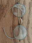 Antique Gold-colored Wire-rim Round Eyeglasses With Original Case - Spectacles