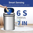 Touchless Sensor Trash Can Automatic Hygienic Waste Bin Stainless Steel Indoor