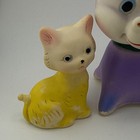Vtg 1960s Pink Poodle Squeaky Toy Rubber Puppy Kitten Cow Gator Working Lot 4