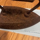 Vintage Old Rusted Metal Handle Flat Iron