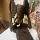 Handmade Carved Wooden Elephant Figurine With Decorative Box