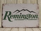 Remington Guns Tin Sign Metal Vintage Rustic Look Rifle Gun Shop Hunter  