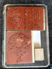 Stampin Up Stamp Set Of 5 Fruit Of The Season Christmas Wreath Topiary Words Vtg