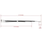 Brake Cable Set With Pins   Clips For 1994 - Current Ezgo Txt Medalist Golf Cart