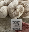 Galler Yarn Wow 100  Merino Wool 3 Skeins 475 Yards Each Ivory 