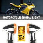 2 Motorcycle Signal Turn Lights For Honda Shadow Vt 750 1100 Vtx 1300 1800 C Eac