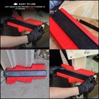 Shape Profile Contour Gauge Plastic Tool Duplicator Irregular Template Tracing