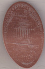 Elongated Souvenir Penny  Dallas Museum Of Natural History  mammoth  Z 528