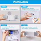 10ft Plug-in Emergency Light W  Battery Backup 90min Dual Led Heads 120-277v