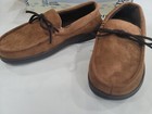 New Mens Memory Foam Microsuede Moccasin Slippers Sz M  9 10   Brown Uhl