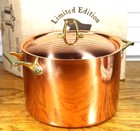 Nib Paul Revere Ware Usa Solid Copper Pot 4 Qt Buffet Casserole Stock Pot Limite
