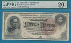  2 00  Fr  244  1886 Handcock Silver Certificate Beautiful Pmg Vf20