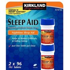 2 Pack Kirkland Sleep Aid 192 Tablets Doxylamine Succinate 25 Mg 4 Bottles