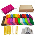 24 Colors Polymer Clay Fimo Diy Soft Clay Set Molding Craft Oven Bake Clay Block