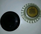  2 Vintage  4 Queens  Hotel   Casino Glass Ashtrays    old Las Vegas Strip
