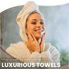 Set Of 6 Extra Large Cotton Bath Towels For Bathroom Absorbent Shower Towel Bulk