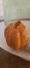 Retired Nora Fleming Mini Double Pumpkin Embossed Nf Initials Thanksgiving