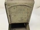 Green Wall Tin Match Safe By Anton Produce Co      Antique Match Holder