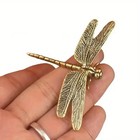 Dragonfly Brass Cooper Figurines Miniatures Tabletops Statues Home Decor 5x7 Cm
