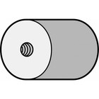 Norton Abrasives 61463622192 Gemini Grinding Plug  Rnd Tip  1 5dia  3 L  24gr 