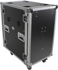 18u Space Amp Rack Mount Ata Flight Case 24 Inch Depth W-casters