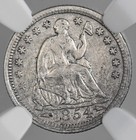 1854  H10c Liberty Seated Half Dime  Ngc Xf Details  cleaned    8404748-046
