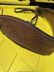 Older Western Horse Tooled Leather Tripping Breast Collar W  Hardware  Brown