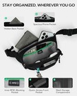 Waterfly 1 5l Rfid Anti-theft Waist Bag  Waterproof Mini Fanny Pack For Travel