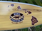 Kona Brewing Hawaii Airbrushed Surfboard Wall Plaque Liquid Aloha 39 x 10   