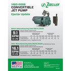 Zoeller 1-hp 115 And 230 -volt 16-gallon Cast Iron Deep Well Jet Pump 1463-0006