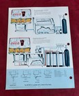 1960s Coca-cola The Multiplex Meteor Fountain Dispenser Spec Sheet
