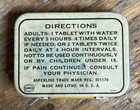 Vintage Medicine Litho Tin Laymon   s 12 Tablets Asperline Empty Spencer  Indiana