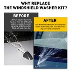 For Grand Jeep 2011-2017 Cherokee Windshield Wiper Water Washer Spray Nozzle Jet