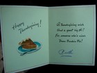 Vintage  a Wish And Great Big Hi    Thanksgiving Greeting Card