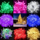 100-800 Twinkle Christmas Lights Led Fairy String Lamp Indoor Outdoor Home Decor