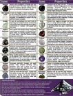 8 5 x11  Laminated Tumbled Stone Chart - List Of 36 Stones And Their Properties 