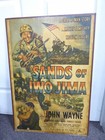 Vintage Original 1948 Sands Of Iwo Jima Movie Poster 19-1 2   x 27    Mounted Board