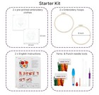 Craft Kit For Beginners     Complete Set Punch Needle Yarn   Tools Lot 2 Sets New