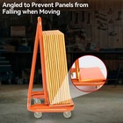 Heavy Drywall Cart 45 3  L    22 4  W    46  H W  4 Swivel Wheels 3000 Lb Capacity