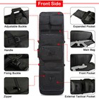 600d Tactical Carbine Rifle Range Gun Carry Case Molle Bag Double Pad Backpack