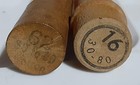 Lot Of 2 Antique Wood Tube Needle Holder Case Boye And Crowley