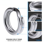 1000pcs  Pack Stainless Steel Heavy Duty Fishing Split Rings Big Game Saltwater