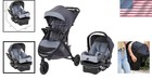 All-terrain Stroller Travel System With Infant Car Seat And Adjustable Straps
