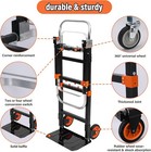 3 In 1 Folding Hand Truck 500lb Heavy Duty Convertible Dolly Cart