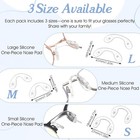15 Pcs Eyeglasses Nose Pads  U Shaped Glasses Bridge Strap Pads Screw-in Soft Si