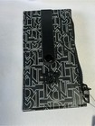     Nwt Vegan Leather Credit Card Holder Zip Wallet Black Monogram
