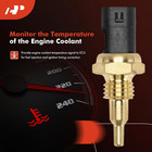 Engine Coolant Temperature Sensor 2 Pins Bmw 330e  330i  335i  340i  X5  535i