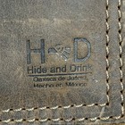 Hide And Drink Leather Padded Hot Pad   Trivet 7 5   x 7 5    